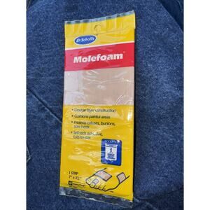 Dr Scholls Molefoam 7 Inch X 3 3/8 Inch 1 Strip Pad New Factory Sealed
